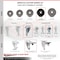 Service Caster 5 Inch Phenolic Swivel 12mm Threaded Stem Caster Total Lock Brake SCC, 2PK SCC-TSTTL20S514-PHR-M1215-2-S-2 - alternate 2